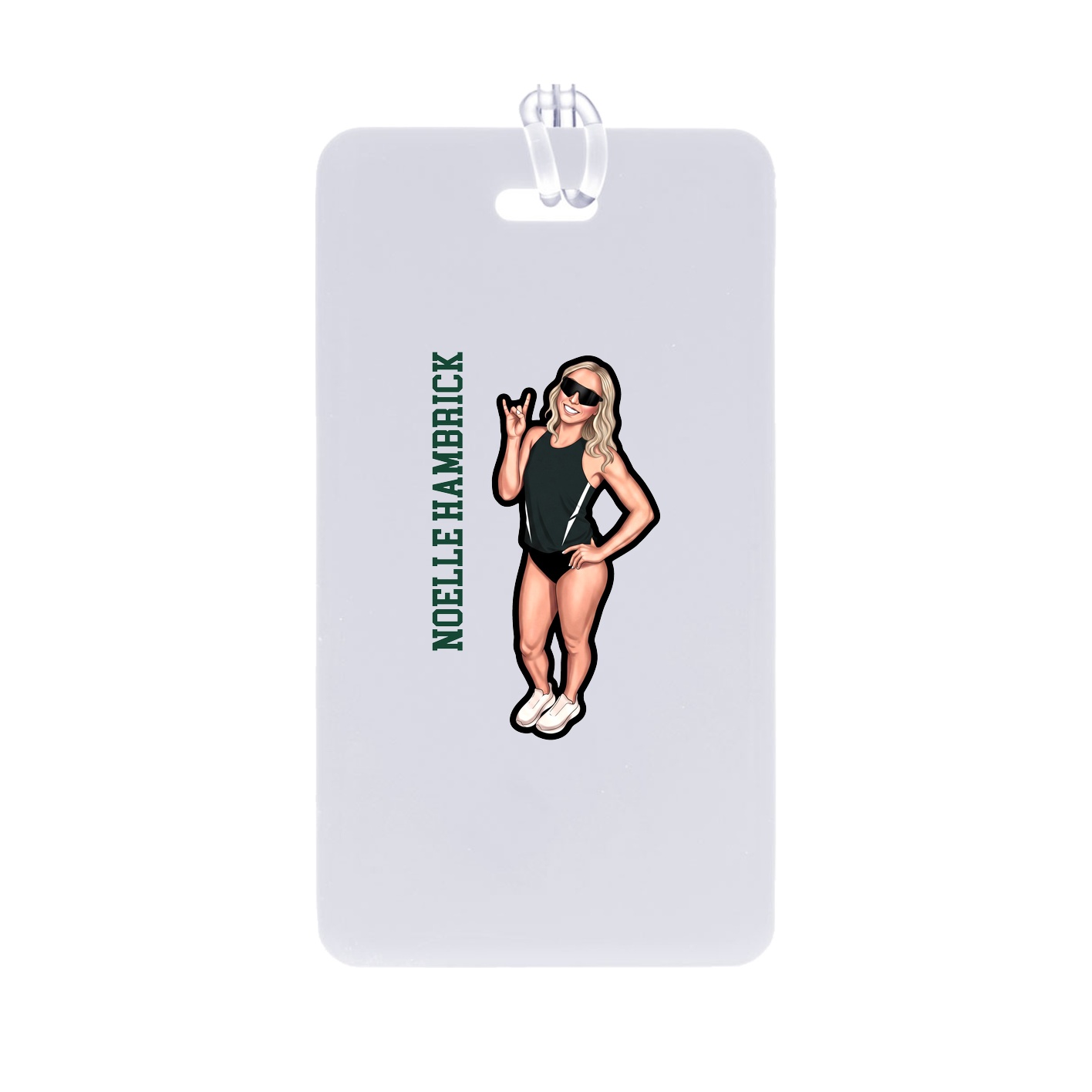 Bag Tag — Name Vertical in Classic