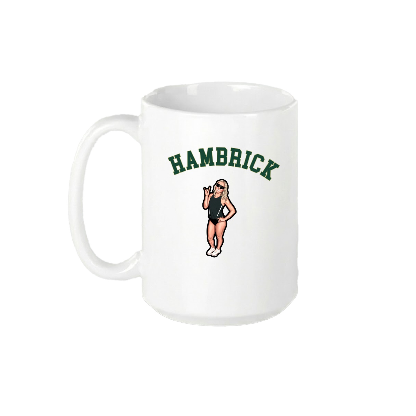15oz Coffee Mug — Shirsey Arch in White