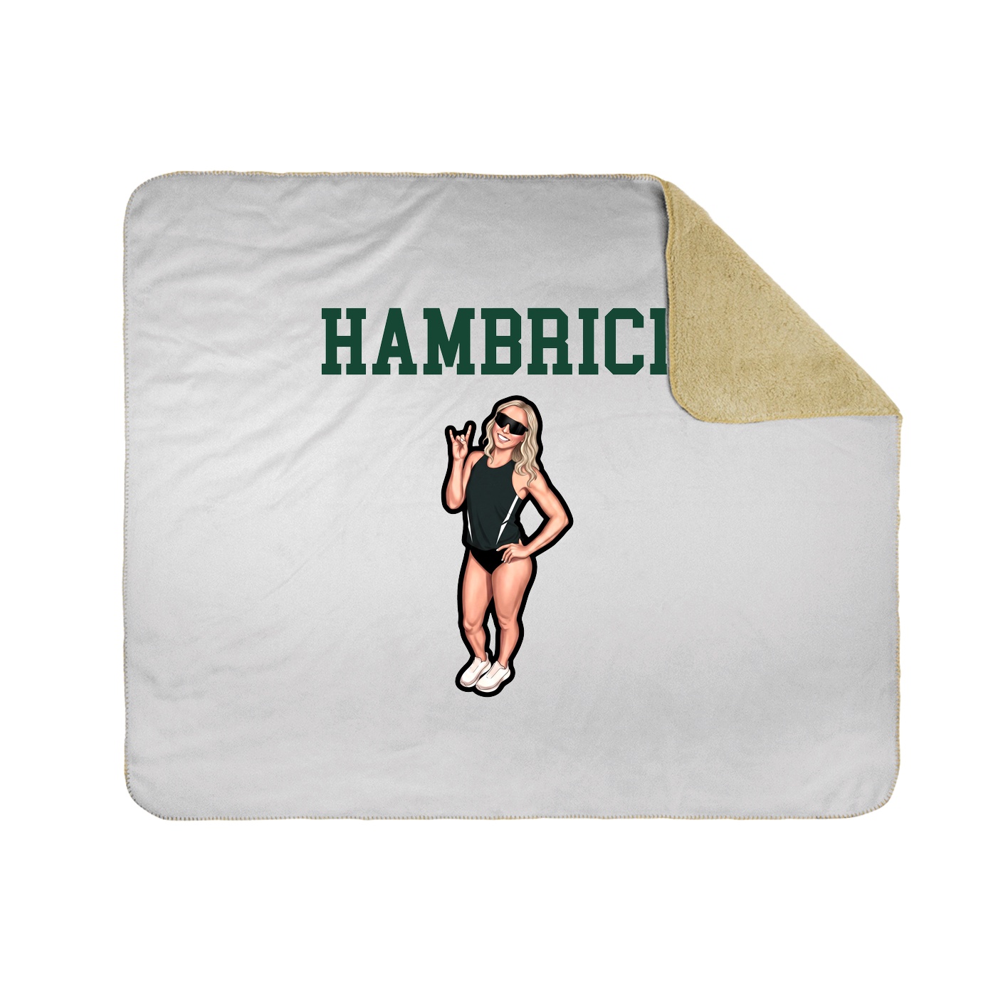 Throw Blanket — Shirsey in White