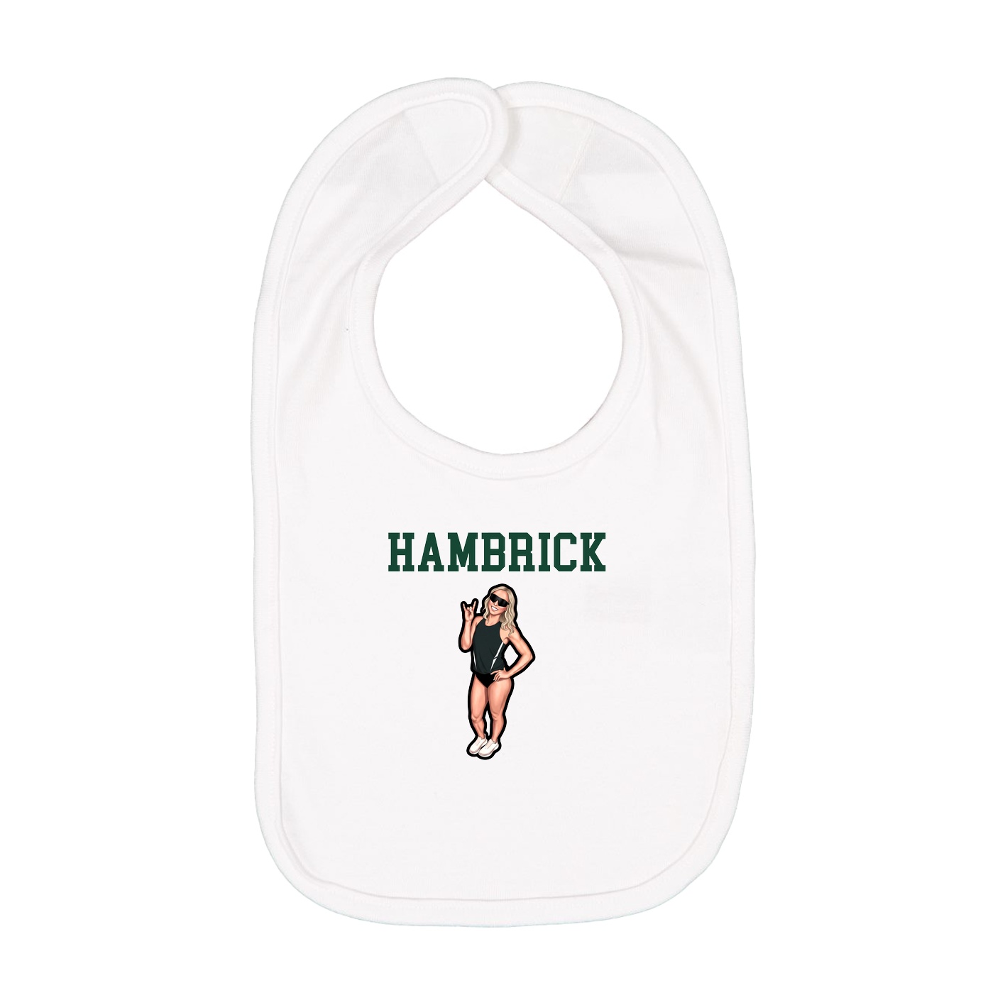 Infant Bib — Shirsey in White
