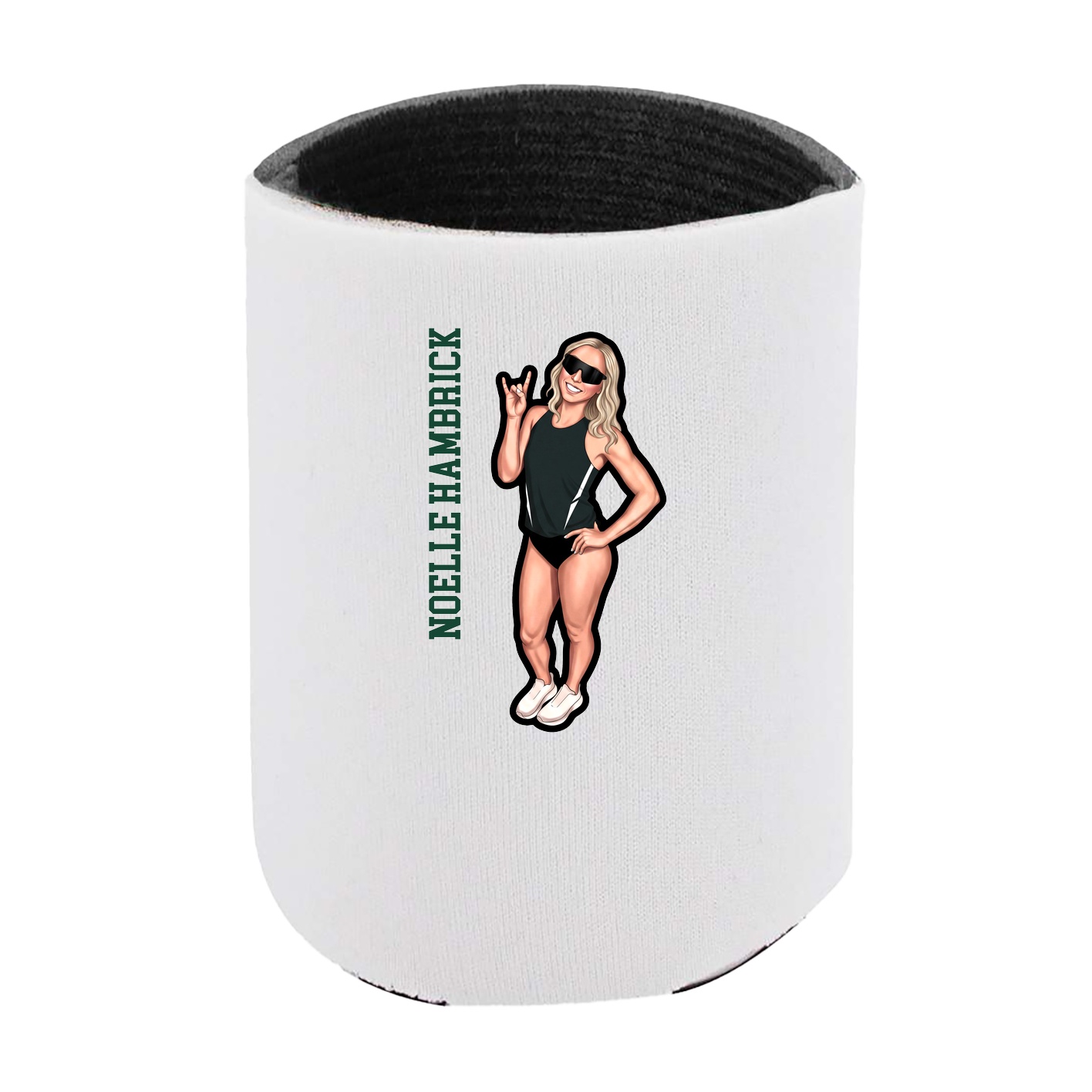 Can Holder — Name Vertical in White
