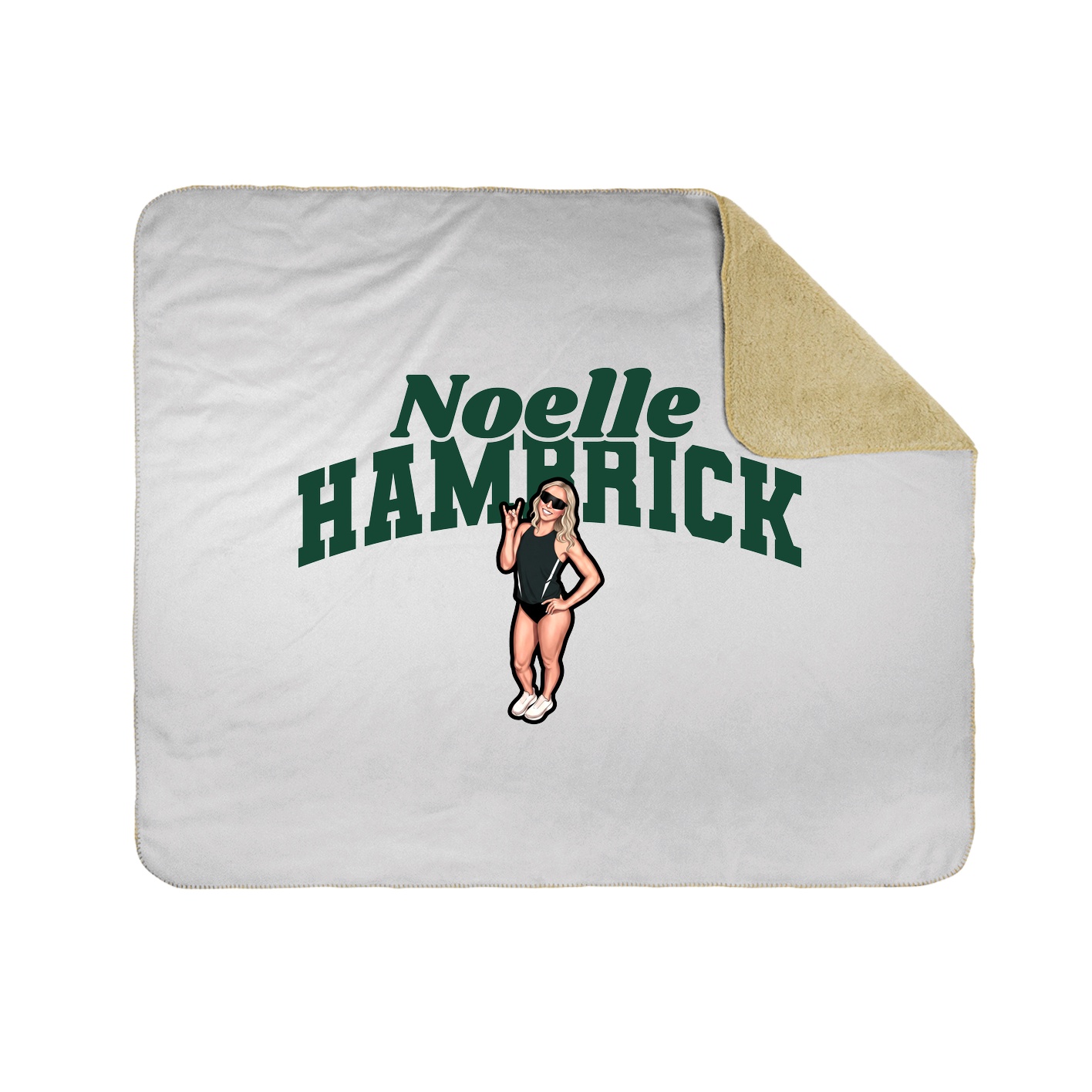 Throw Blanket — Signature Arch in White