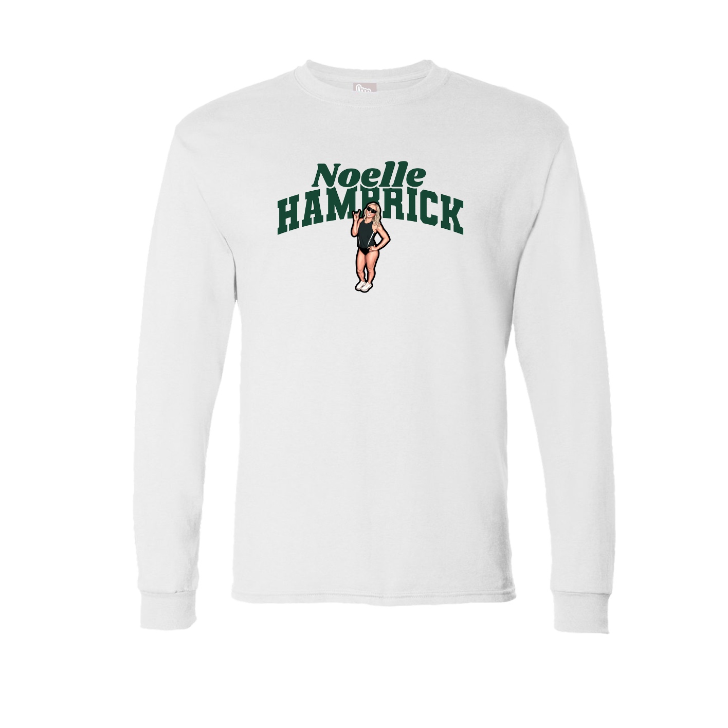 Long Sleeve Tee — Signature Arch in White