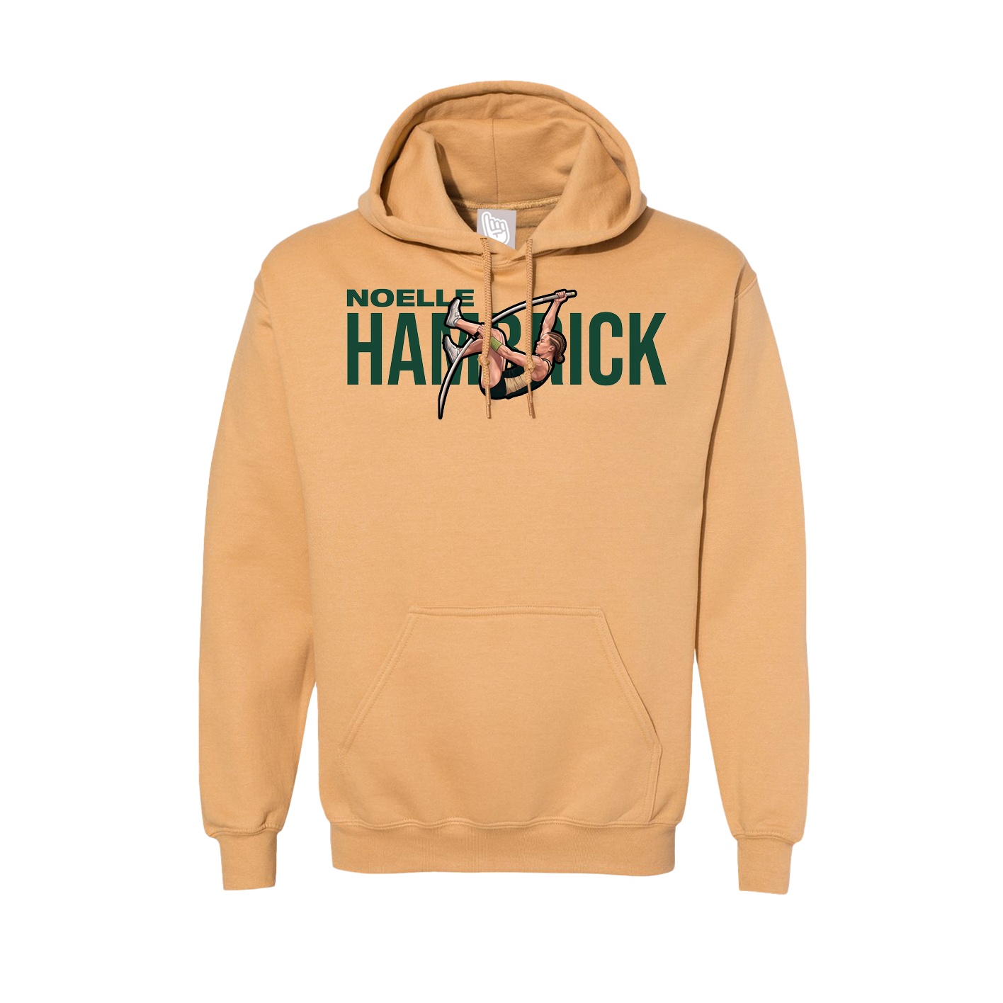 Hoodie — Player Name in Vegas Gold