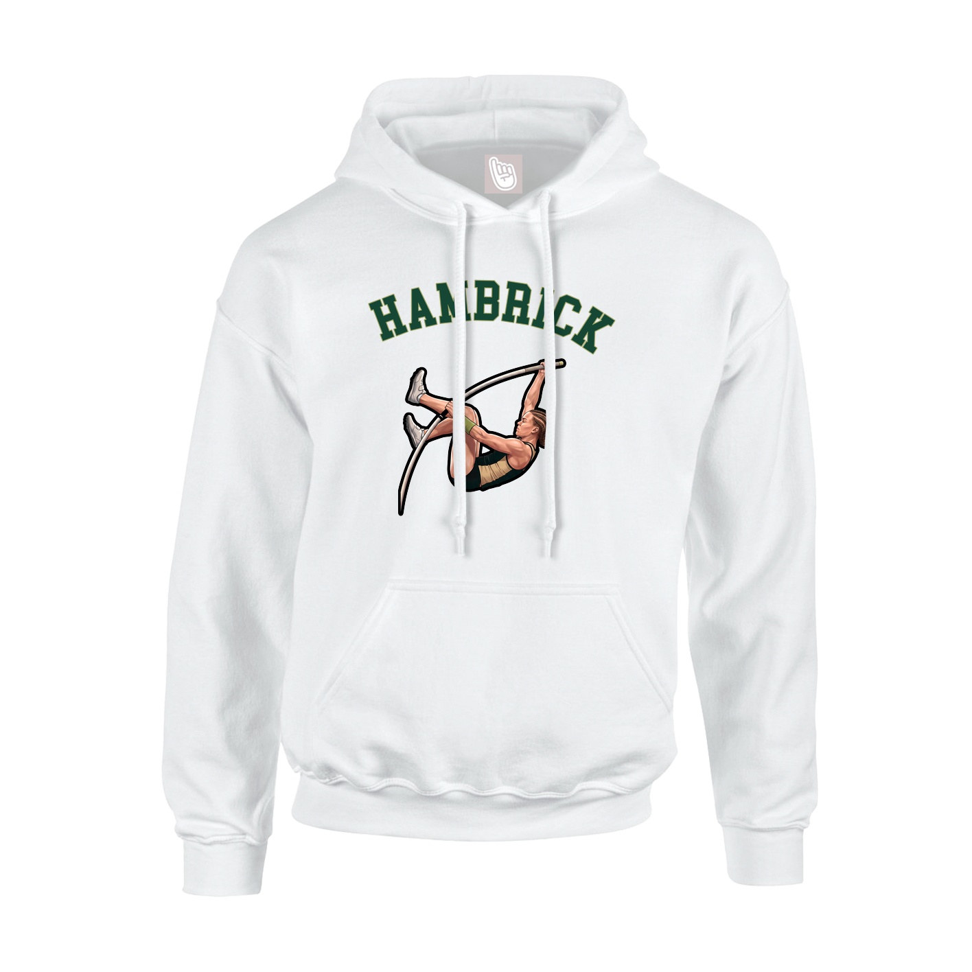 Youth Hoodie — Shirsey Arch in White