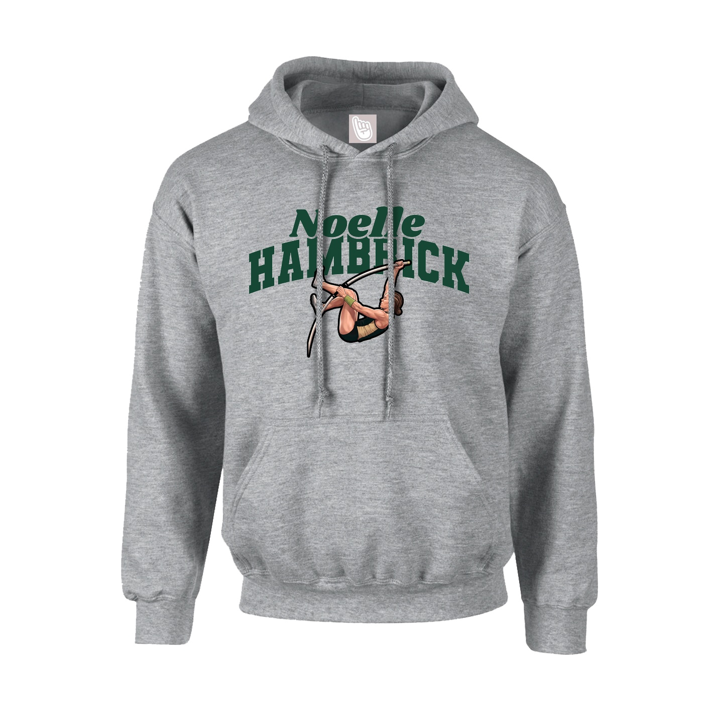 Hoodie — Signature Arch in Grey