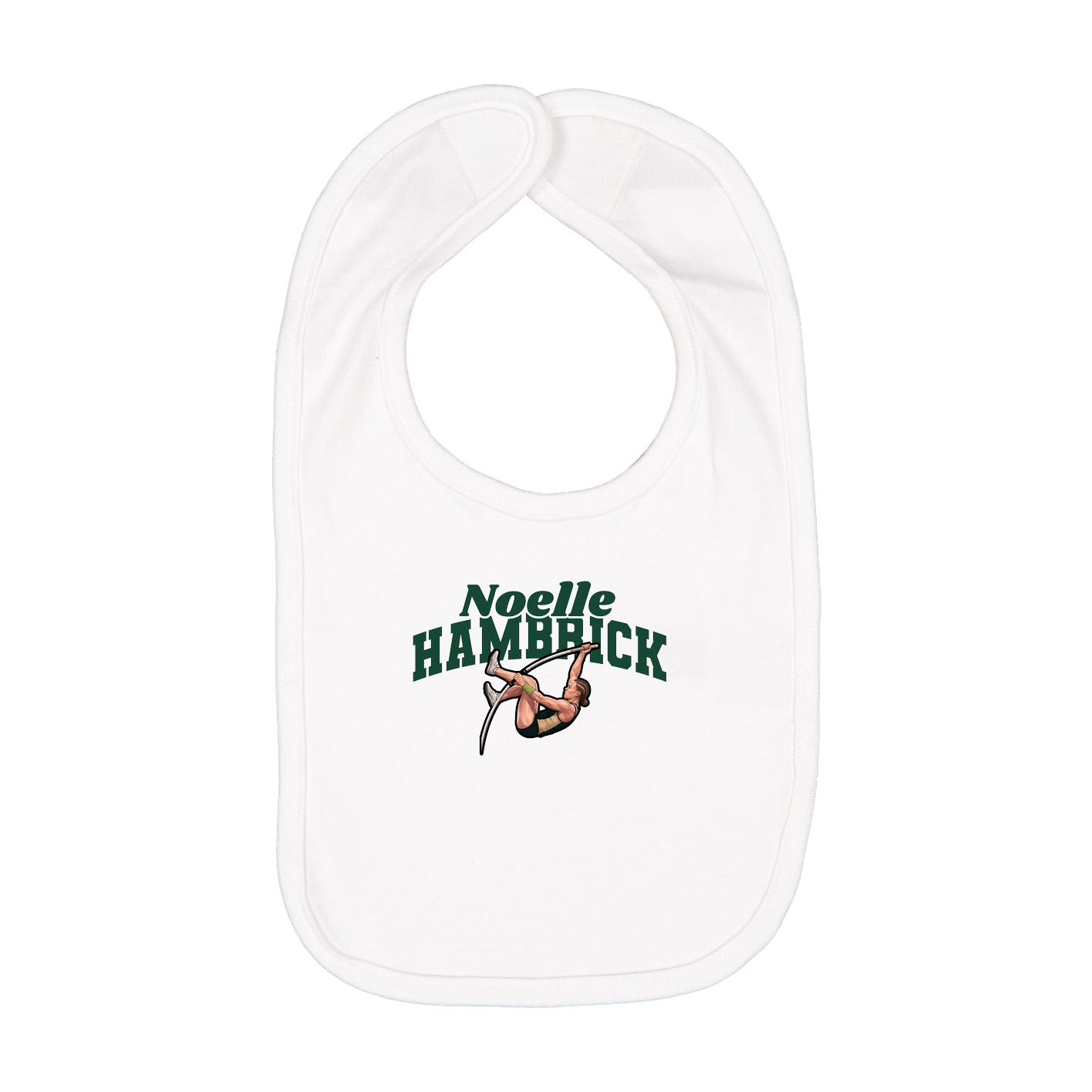 Infant Bib — Signature Arch in White