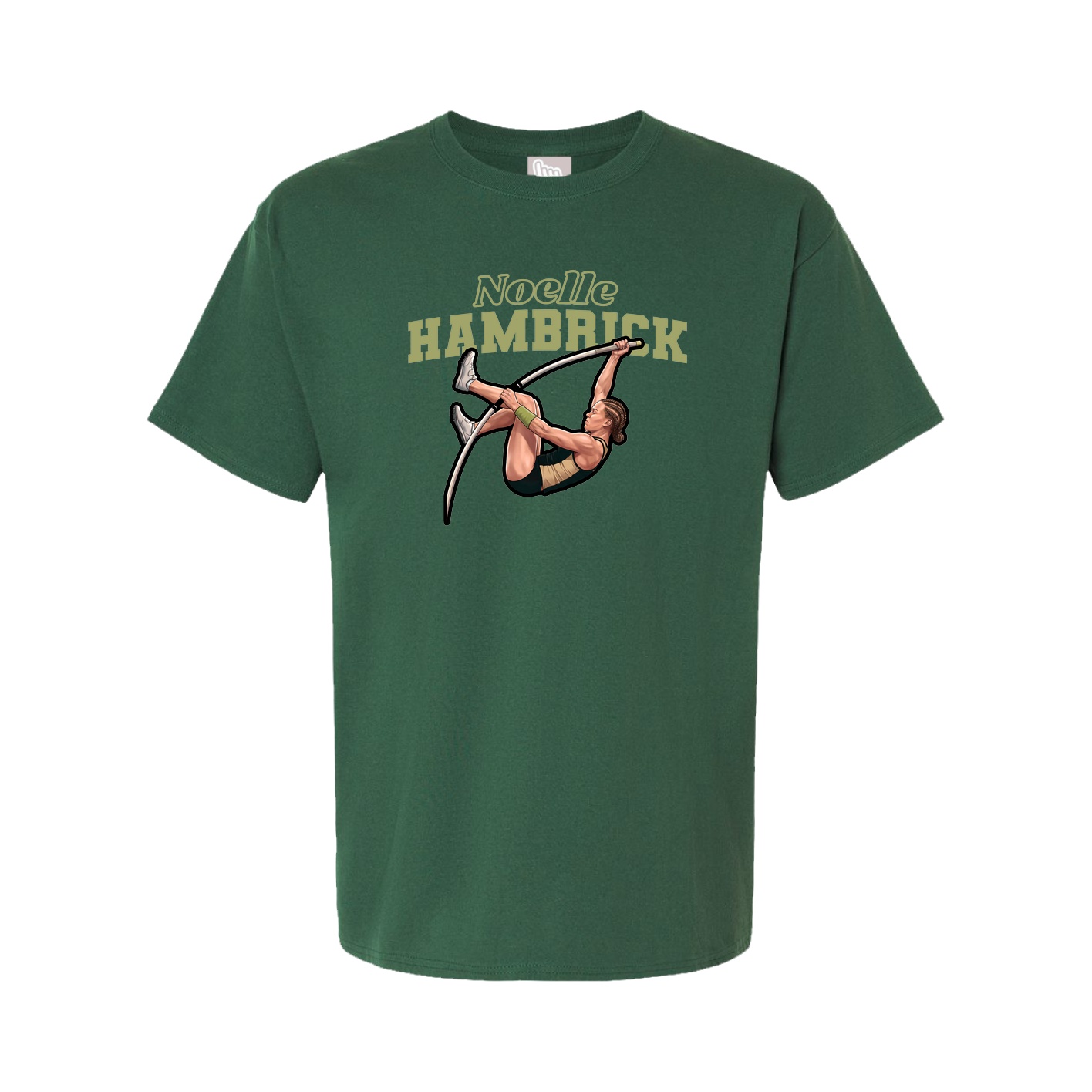 Youth Tee — Name Arch in Green