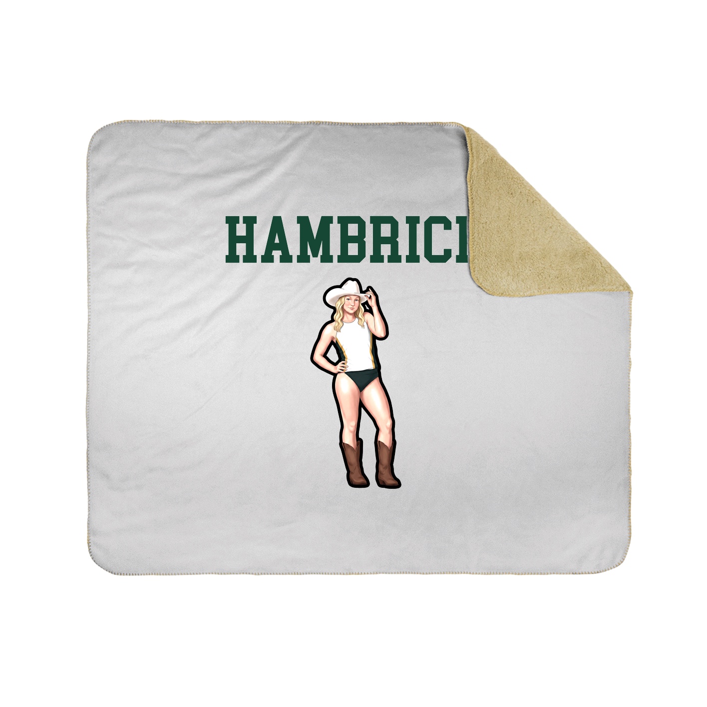 Throw Blanket — Shirsey in White