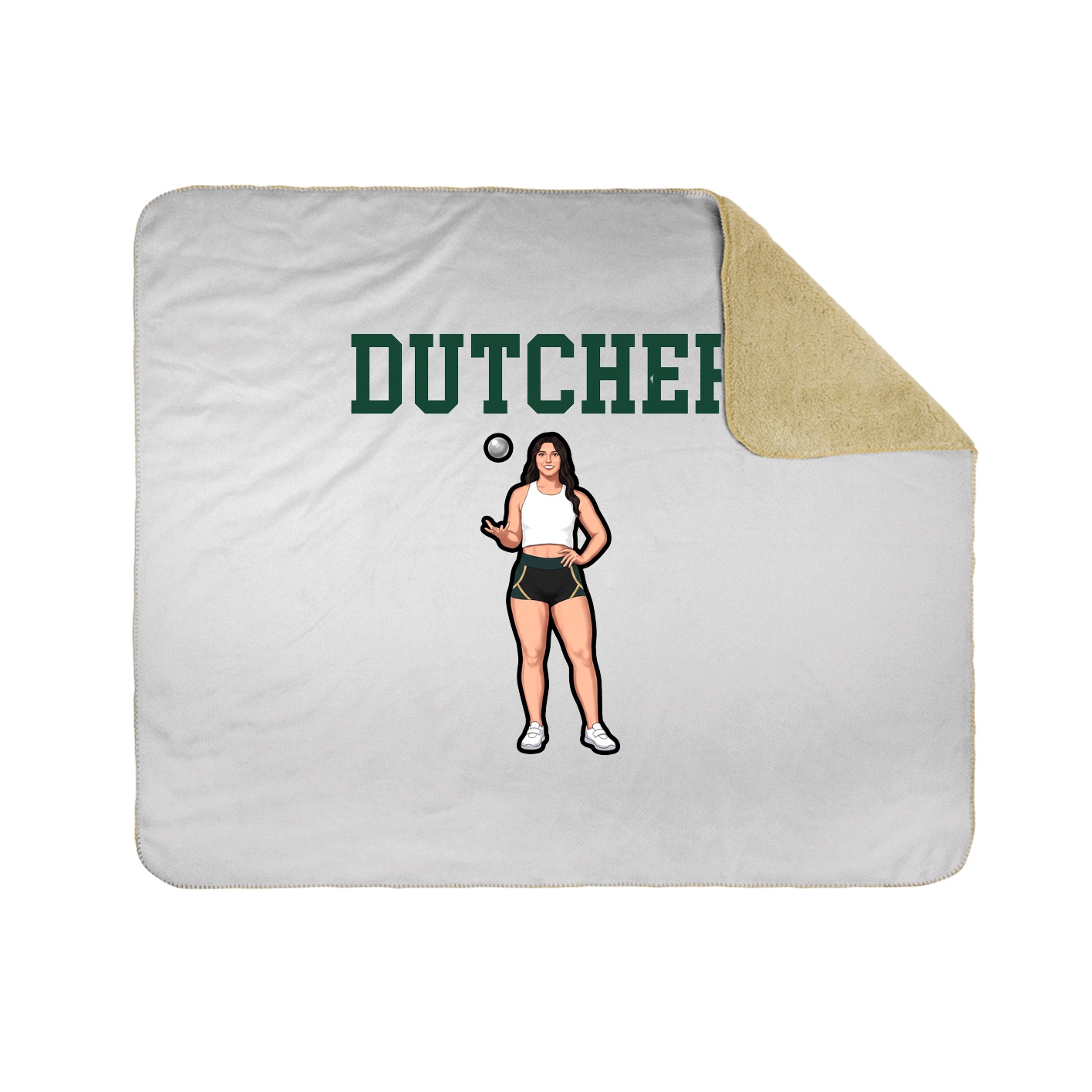 Throw Blanket — Shirsey in White