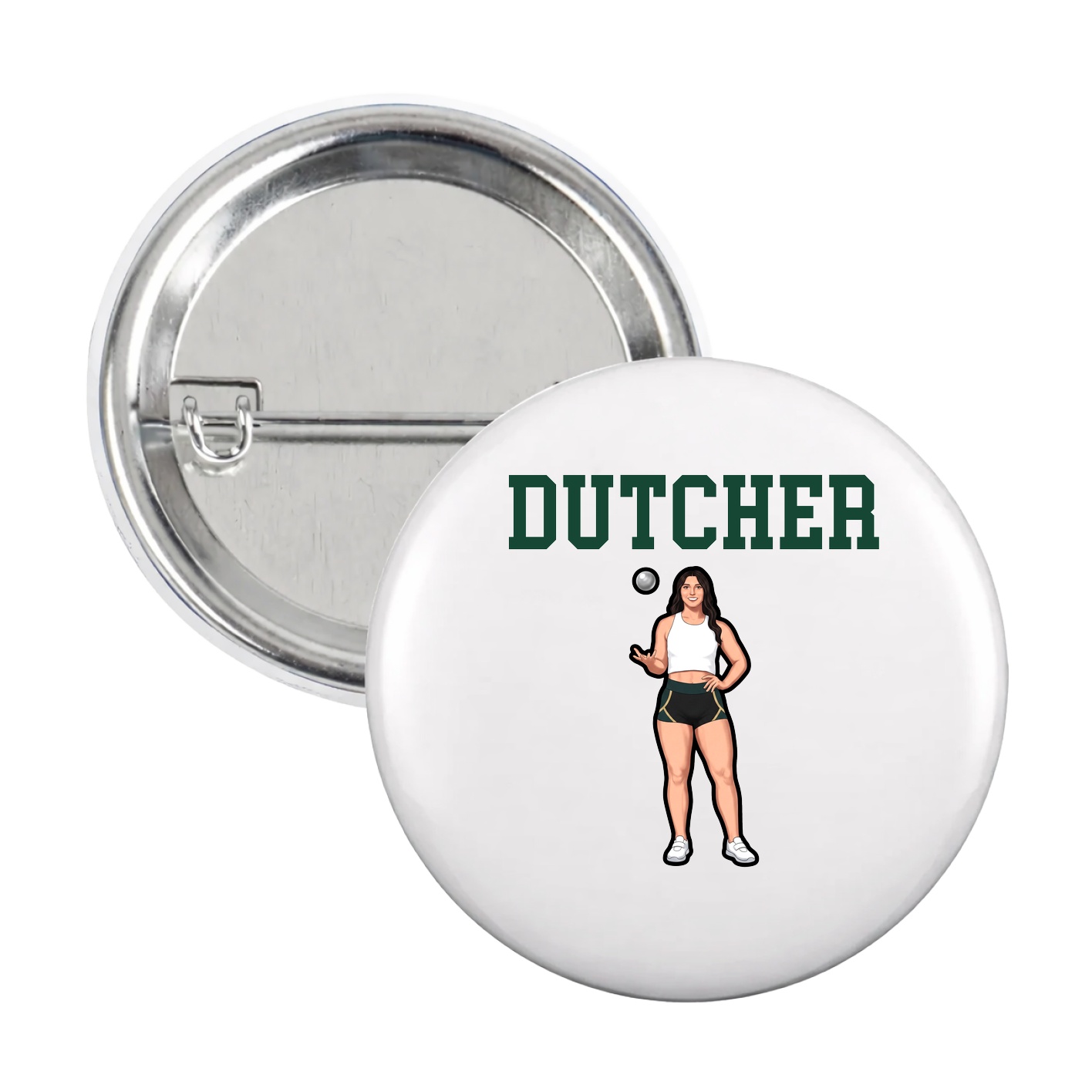 Game Day Button — Shirsey in White