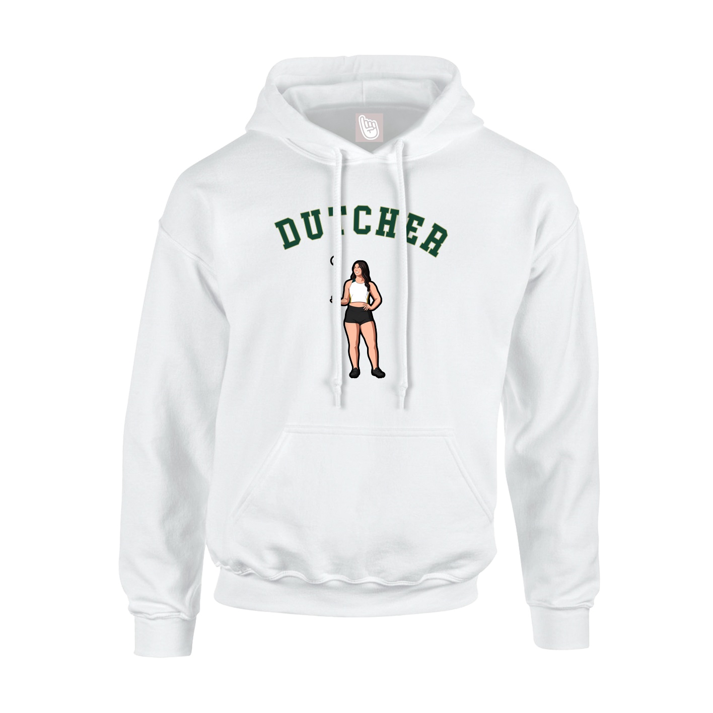 Youth Hoodie — Shirsey Arch in White