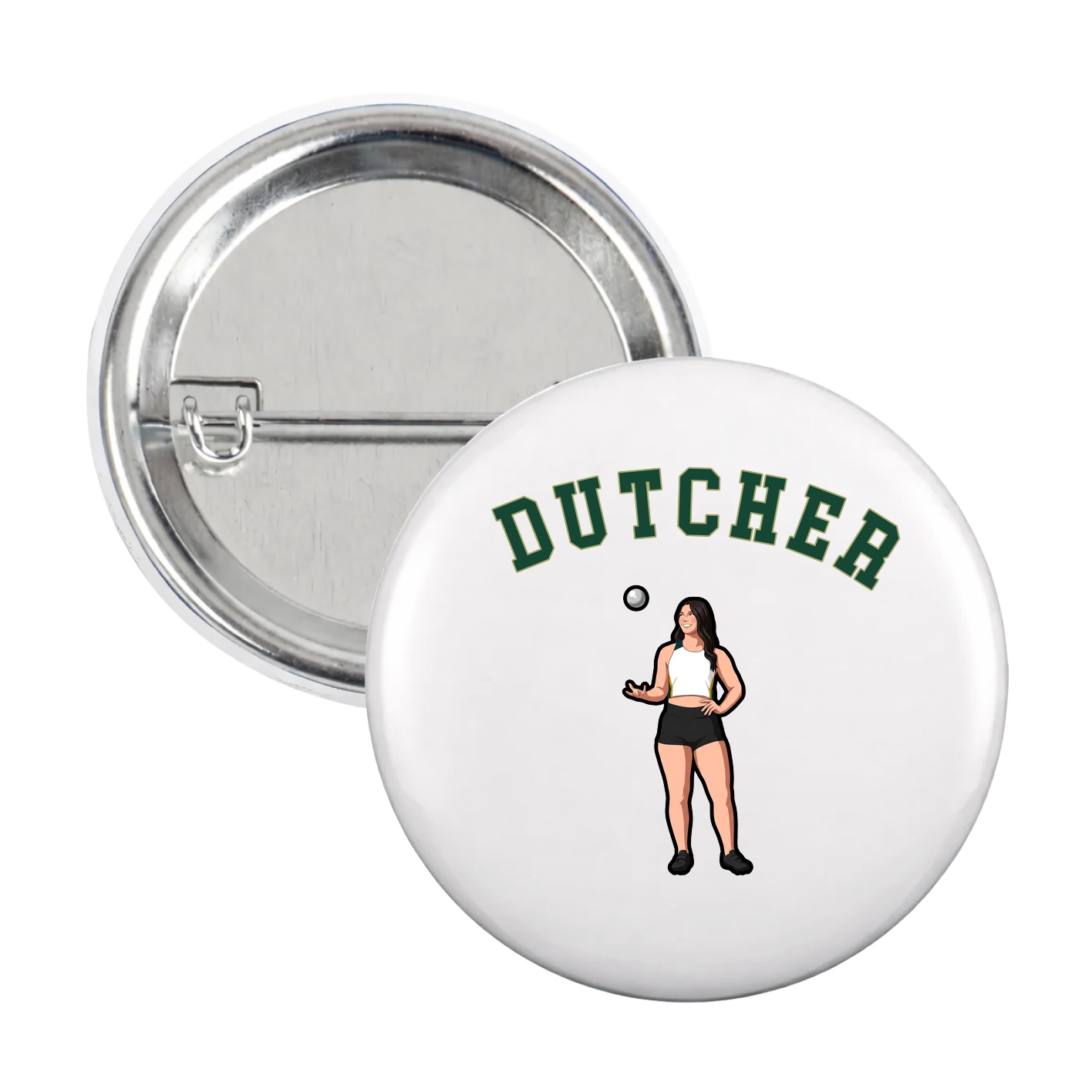 Game Day Button — Shirsey Arch in White