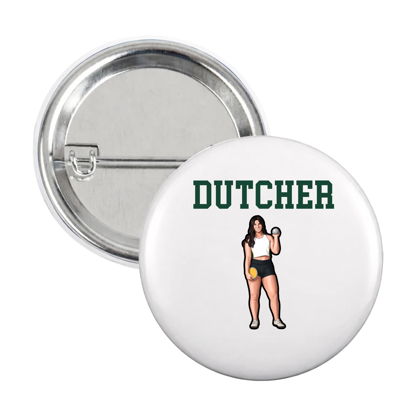 Game Day Button — Shirsey in White