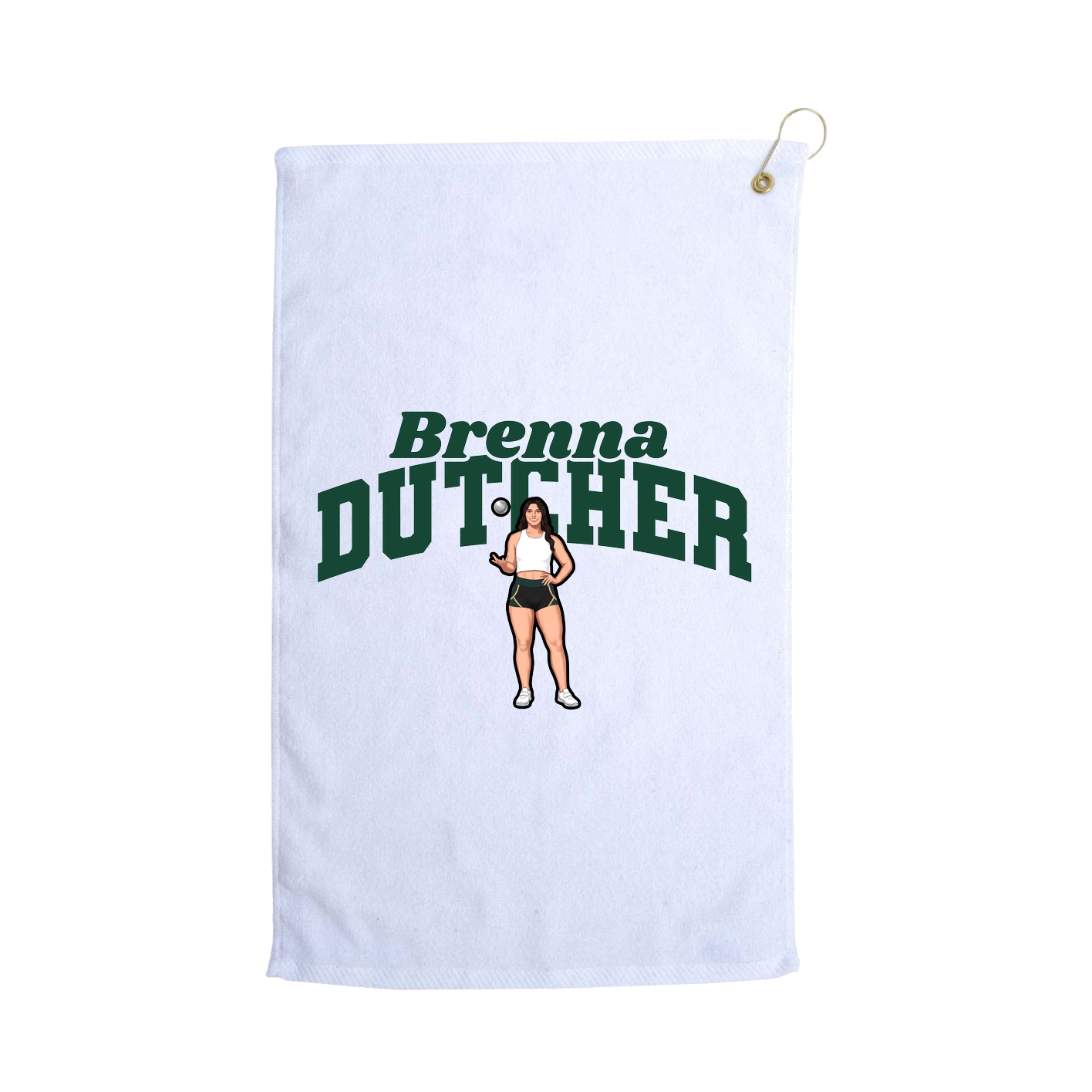 Golf Towel — Signature Arch in White