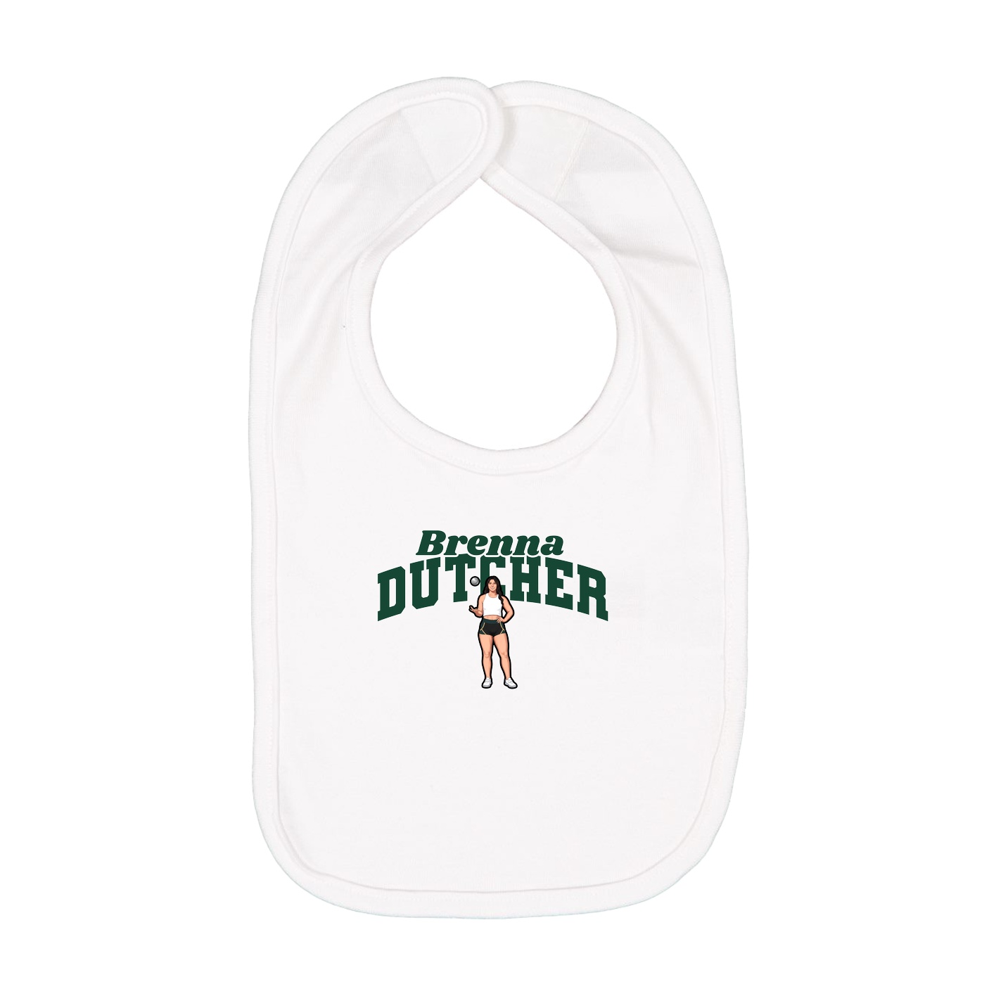 Infant Bib — Signature Arch in White