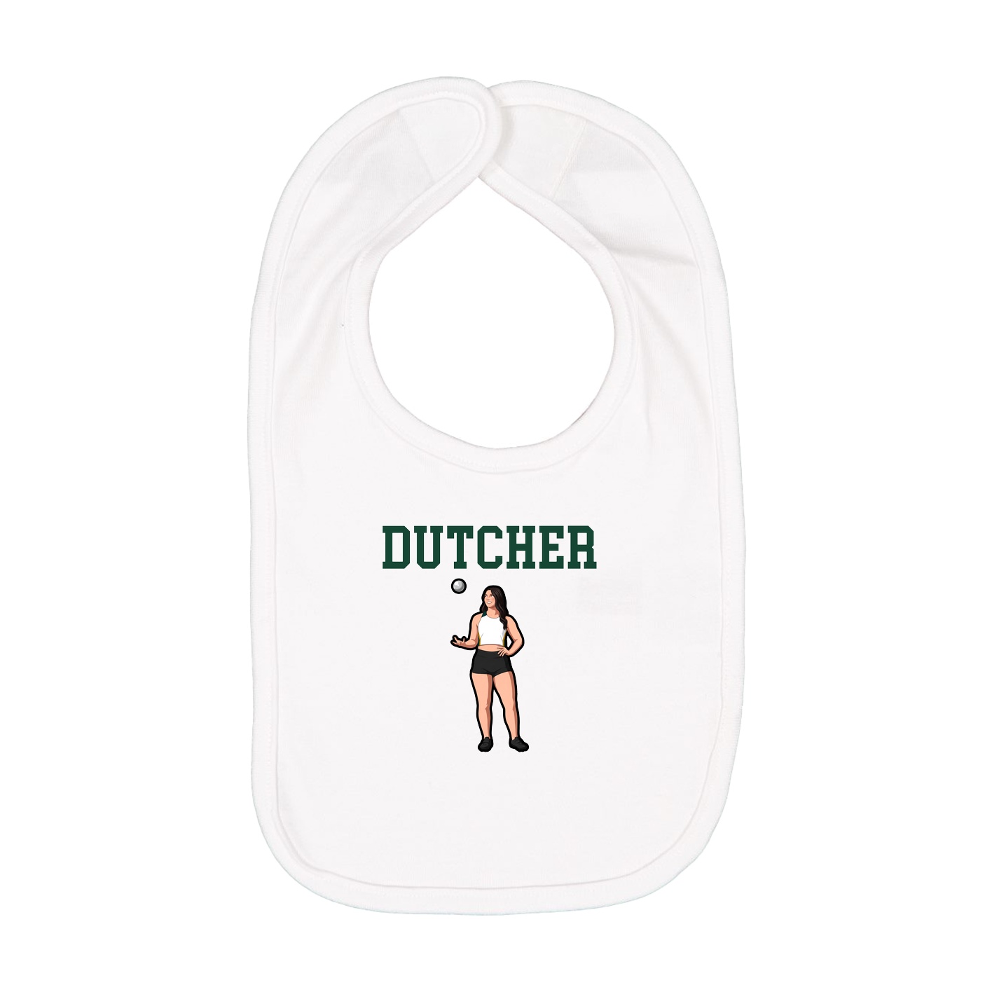 Infant Bib — Shirsey in White