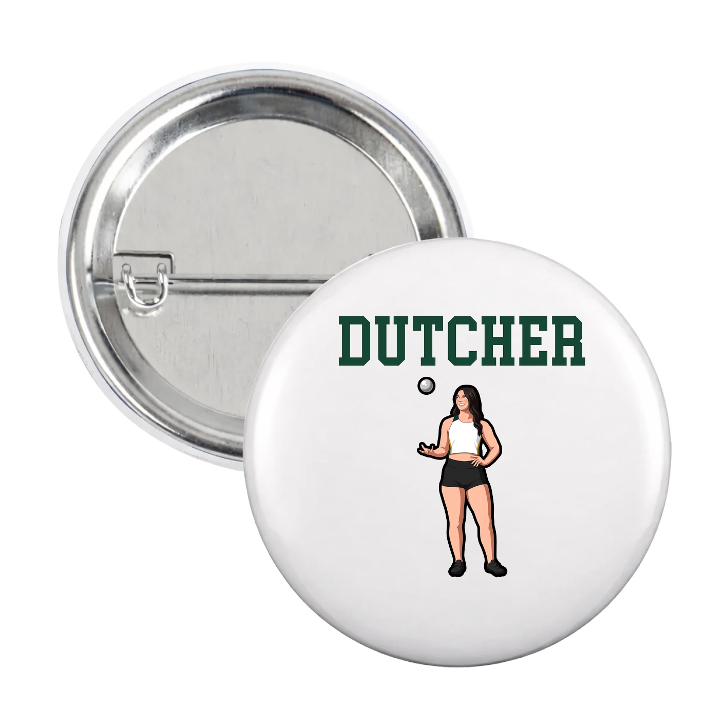 Game Day Button — Shirsey in White