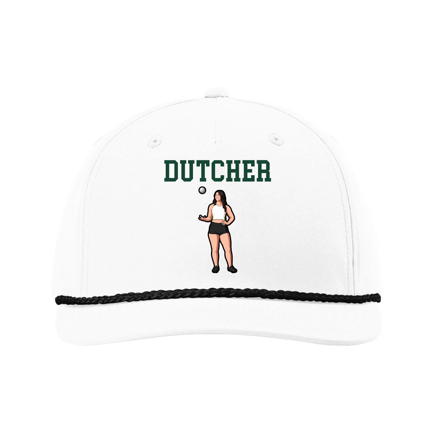 Five-Panel Classic Rope Cap — Shirsey in White