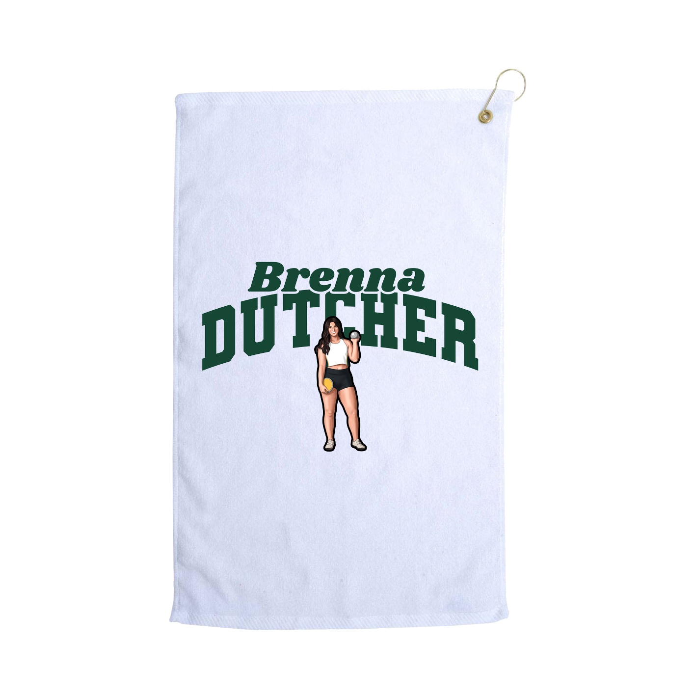 Golf Towel — Signature Arch in White