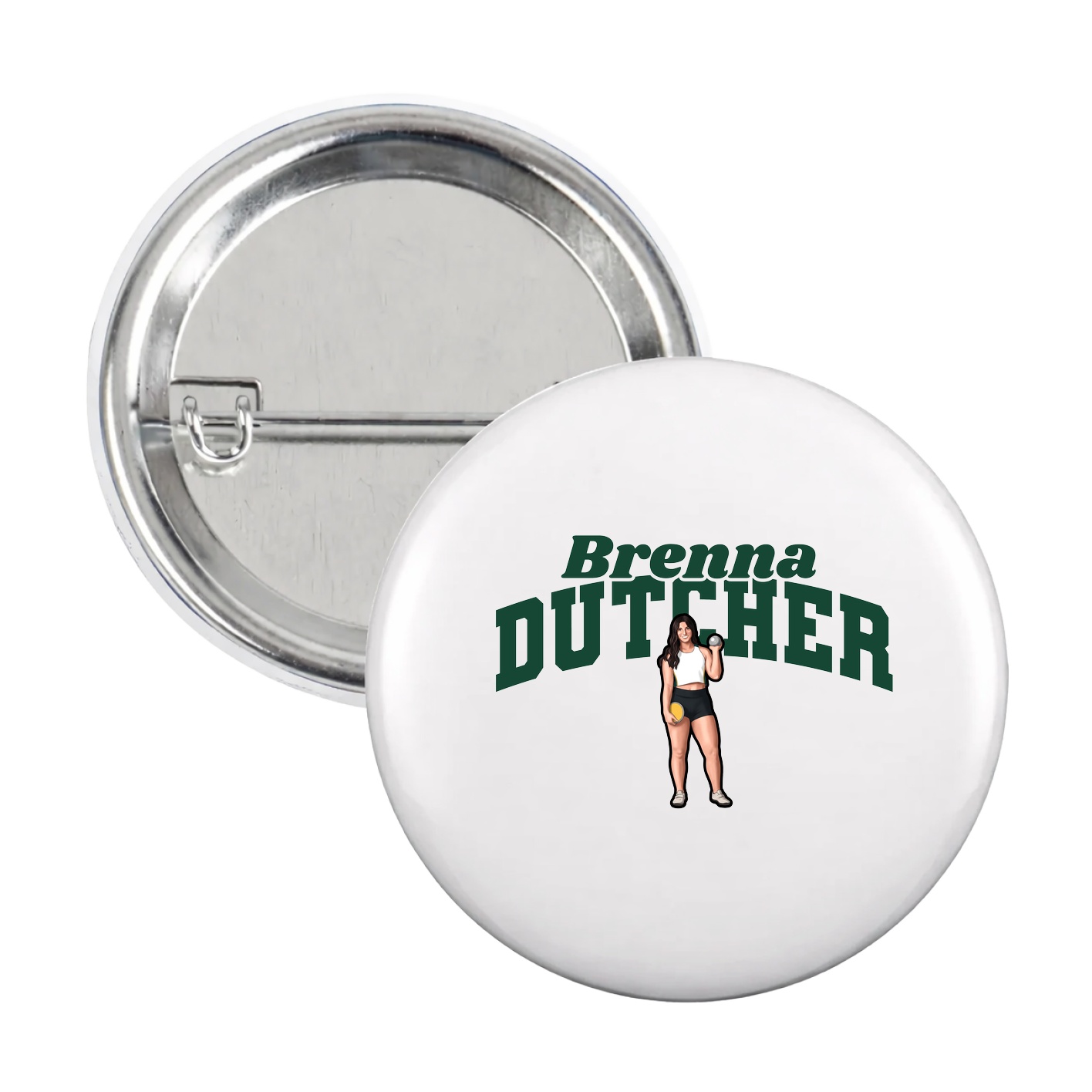 Game Day Button — Signature Arch in White