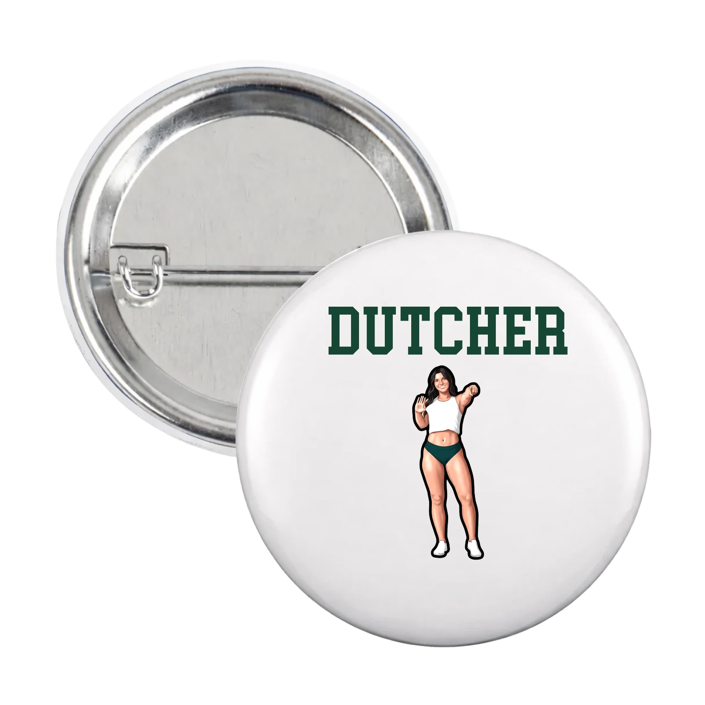 Game Day Button — Shirsey in White