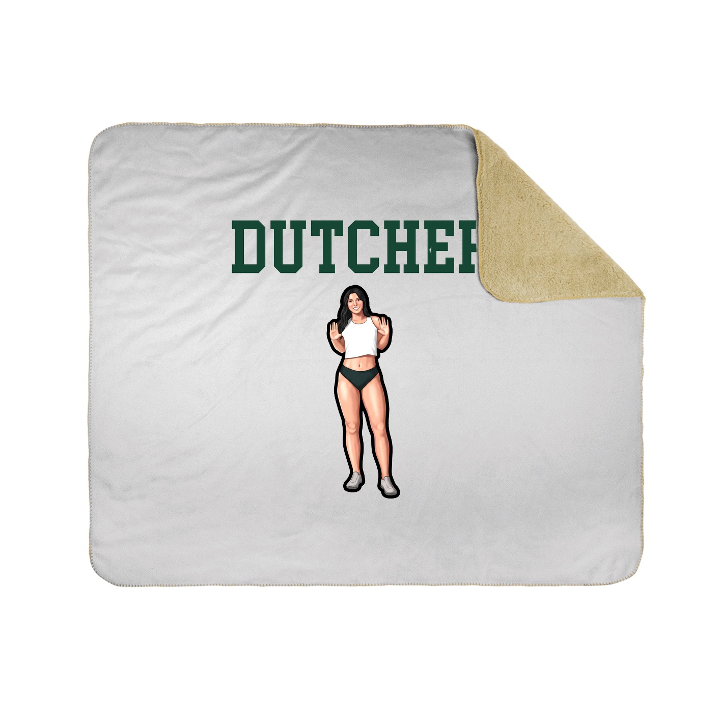Throw Blanket — Shirsey in White