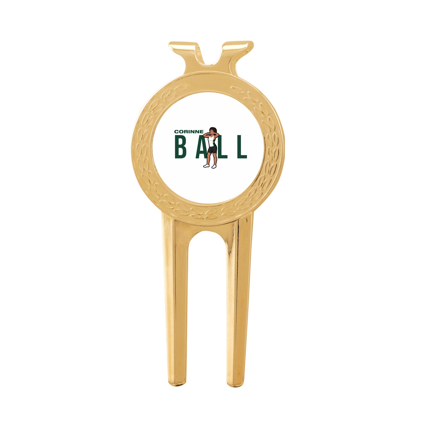 Divot Tool with Ball Marker — Player Name in Classic