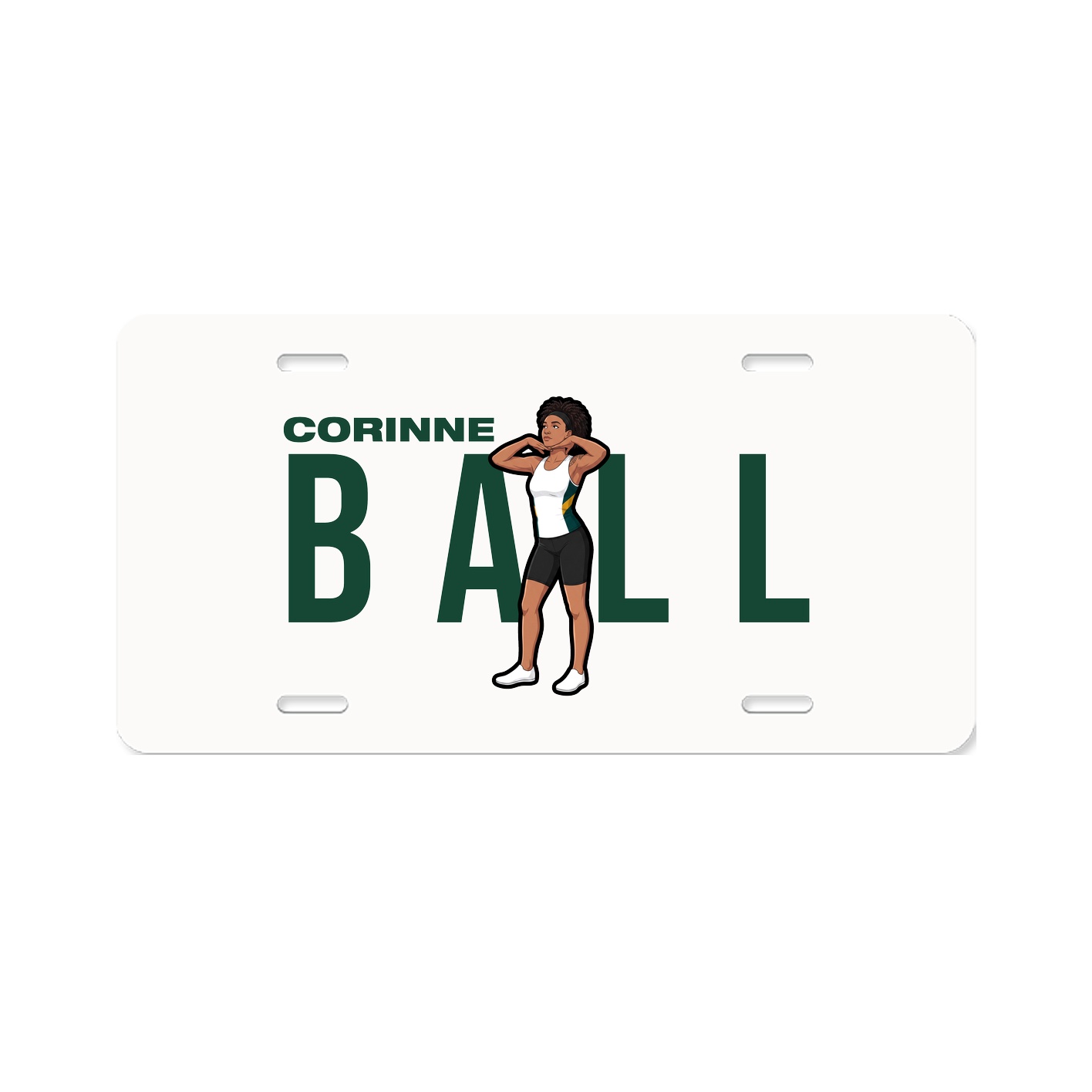 License Plate — Player Name in Classic