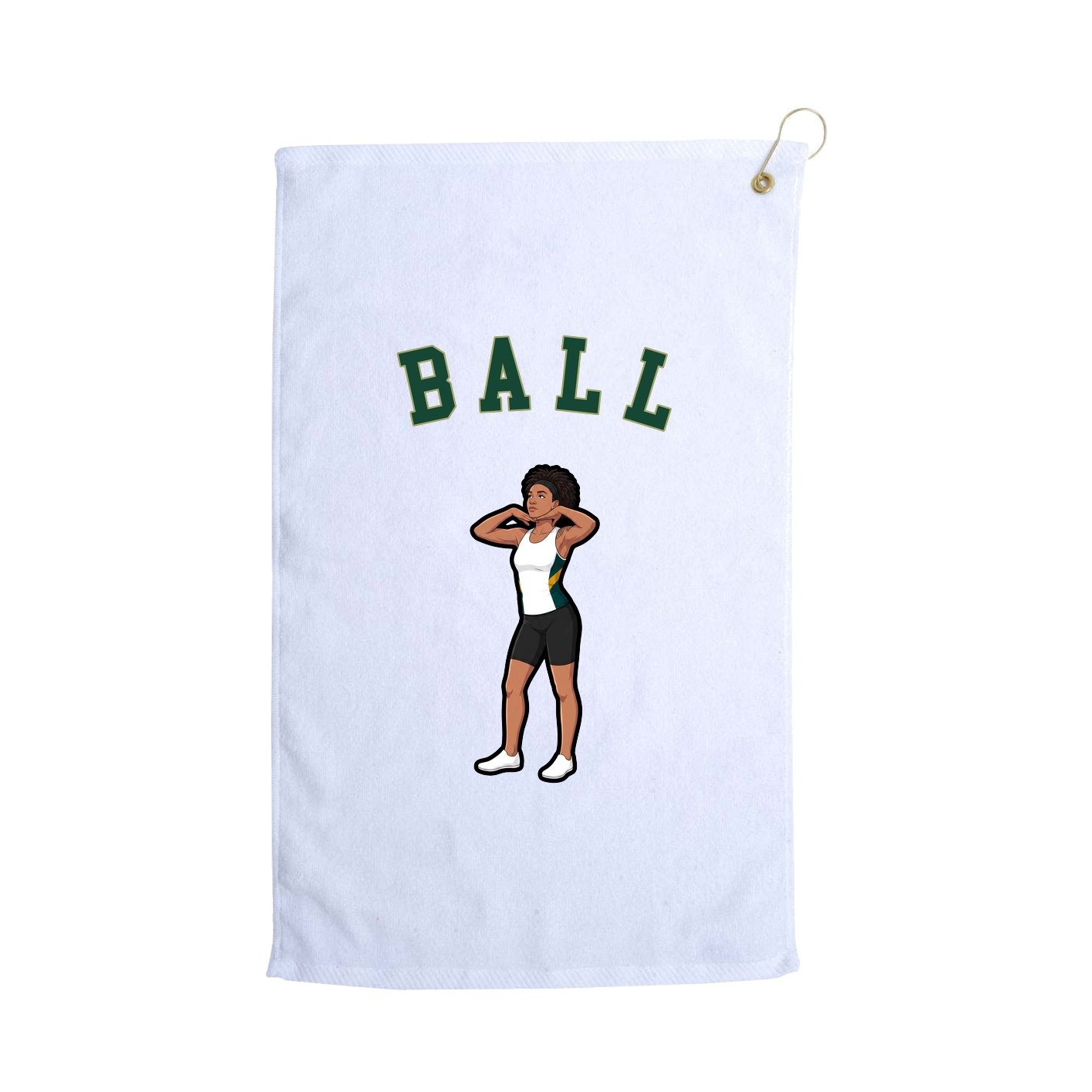Golf Towel — Shirsey Arch in White