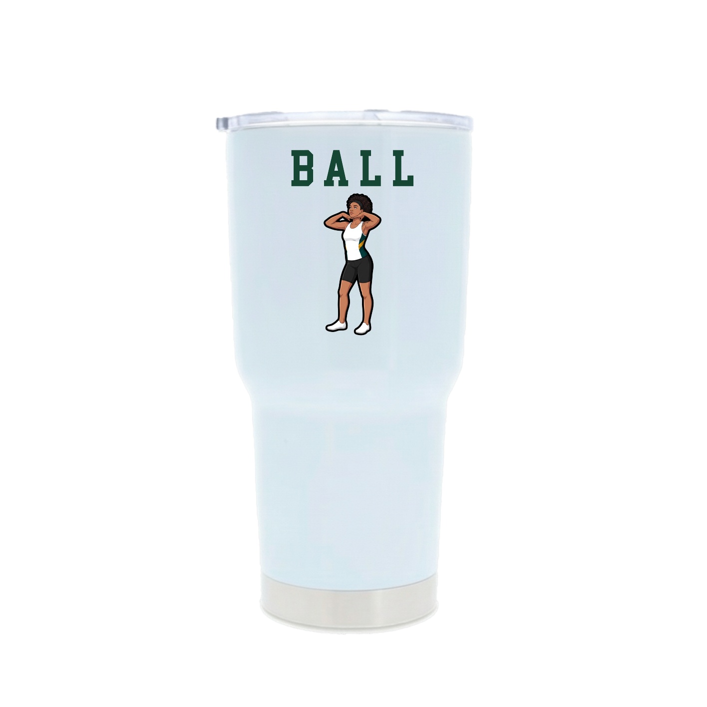 30oz Stainless Steel Tumbler — Shirsey in White