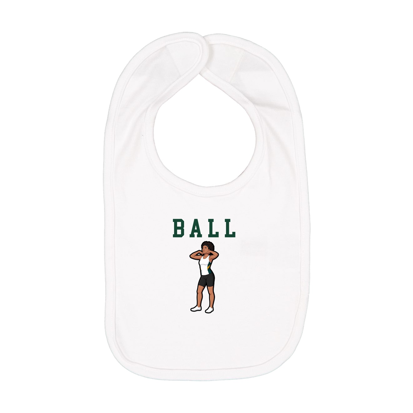 Infant Bib — Shirsey in White