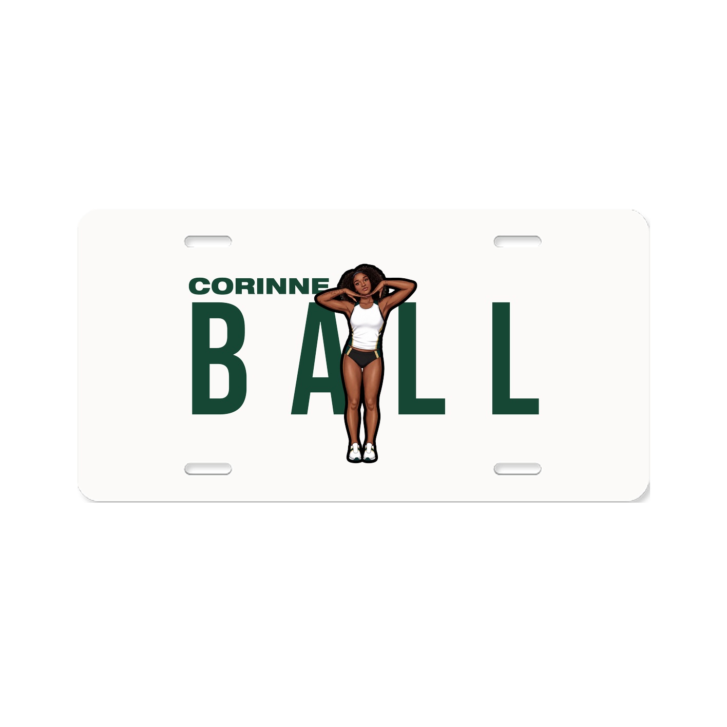 License Plate — Player Name in Classic