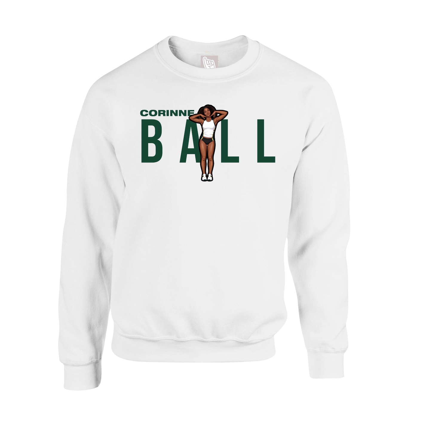 Fleece Crew — Player Name in White