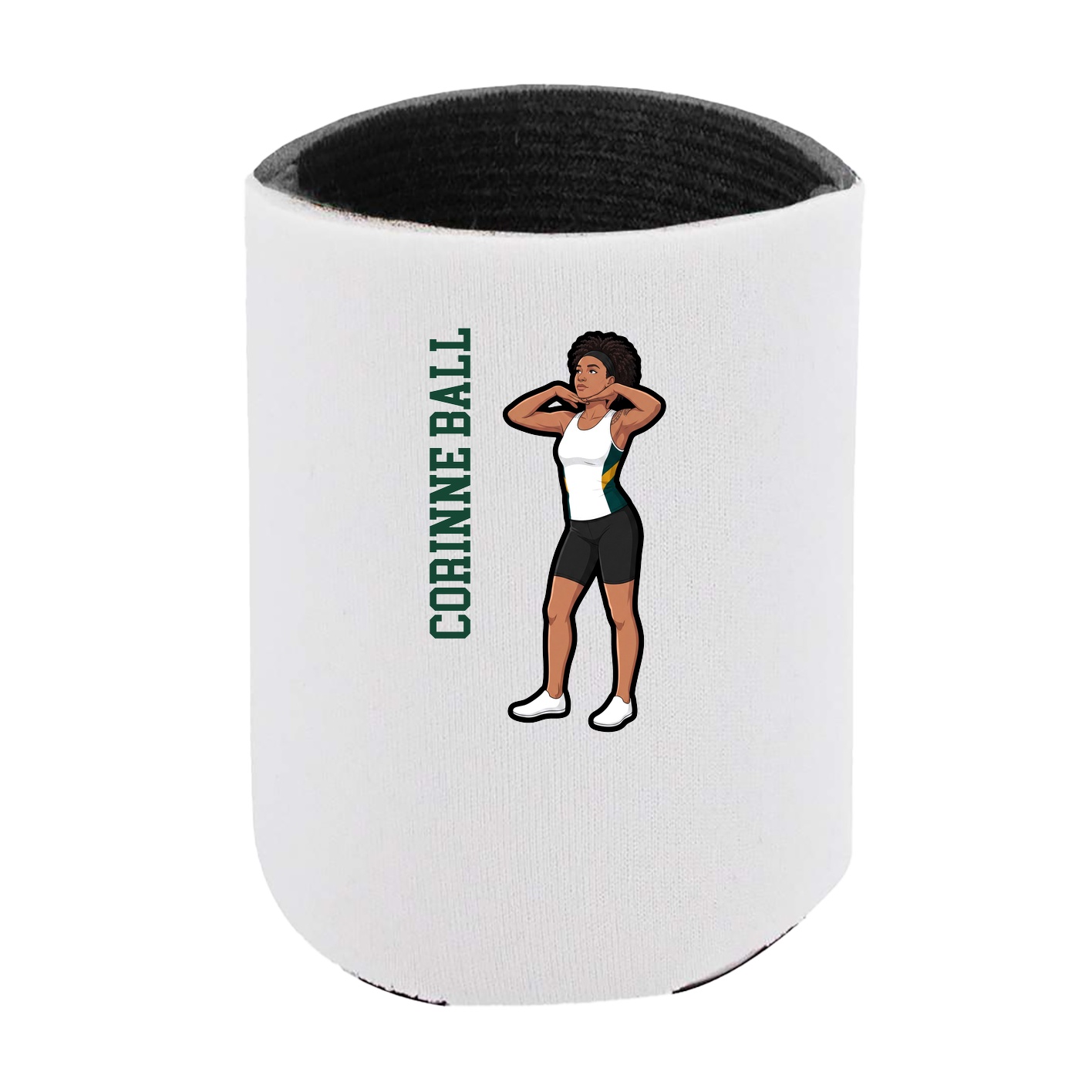 Can Holder — Name Vertical in White
