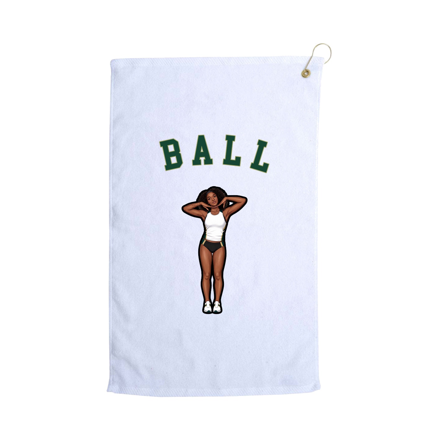 Golf Towel — Shirsey Arch in White