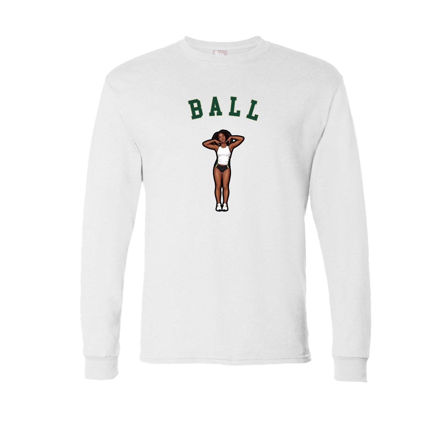 Long Sleeve Tee — Shirsey Arch in White