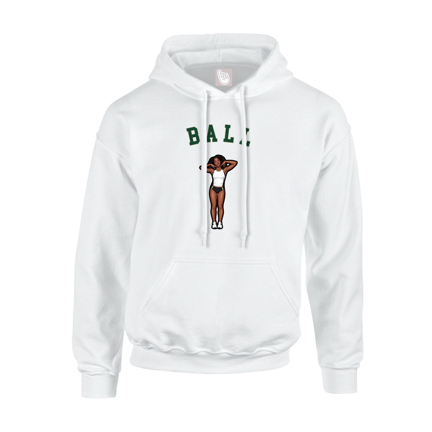 Youth Hoodie — Shirsey Arch in White