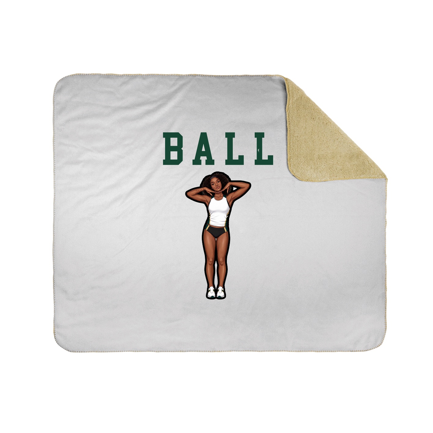 Throw Blanket — Shirsey in White
