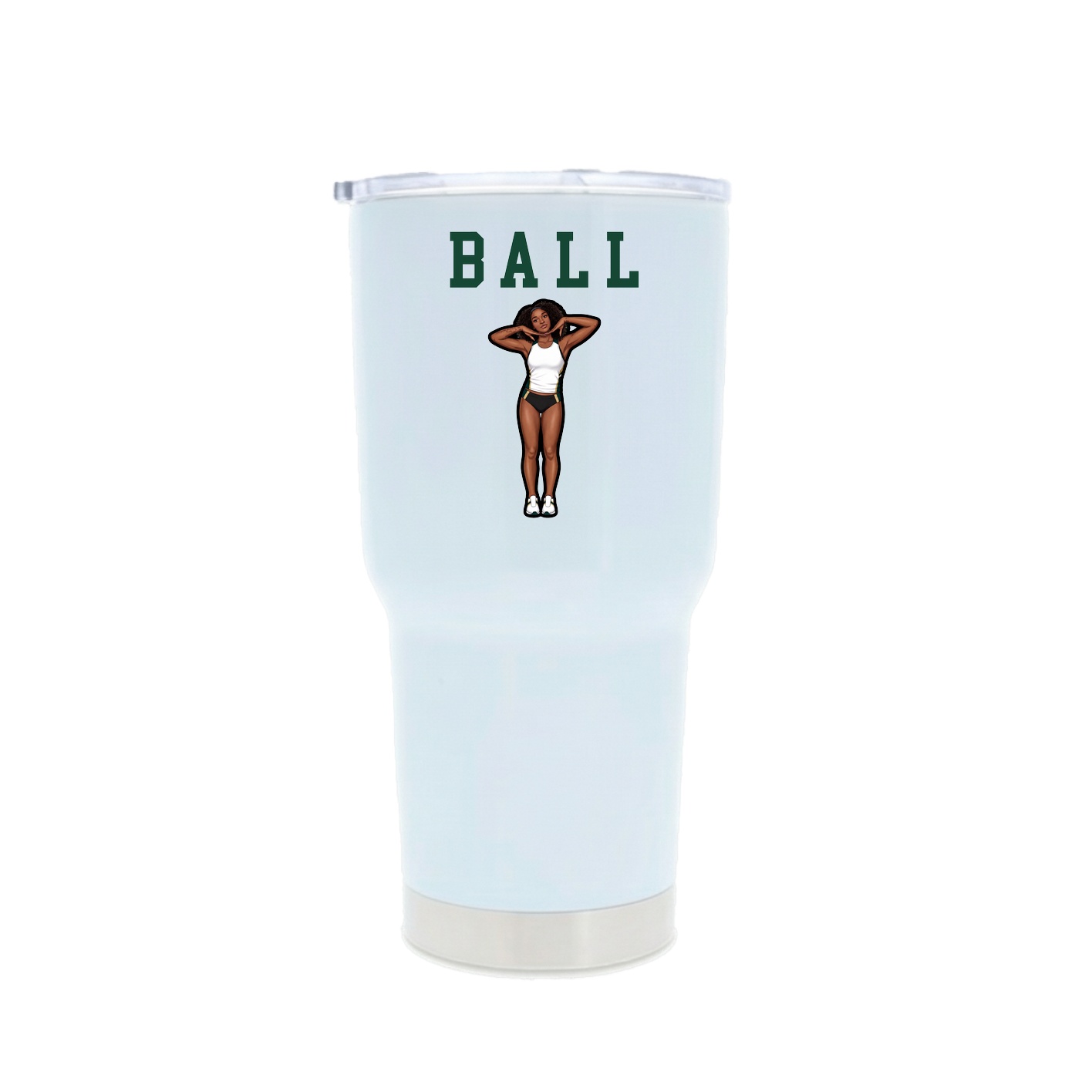 30oz Stainless Steel Tumbler — Shirsey in White