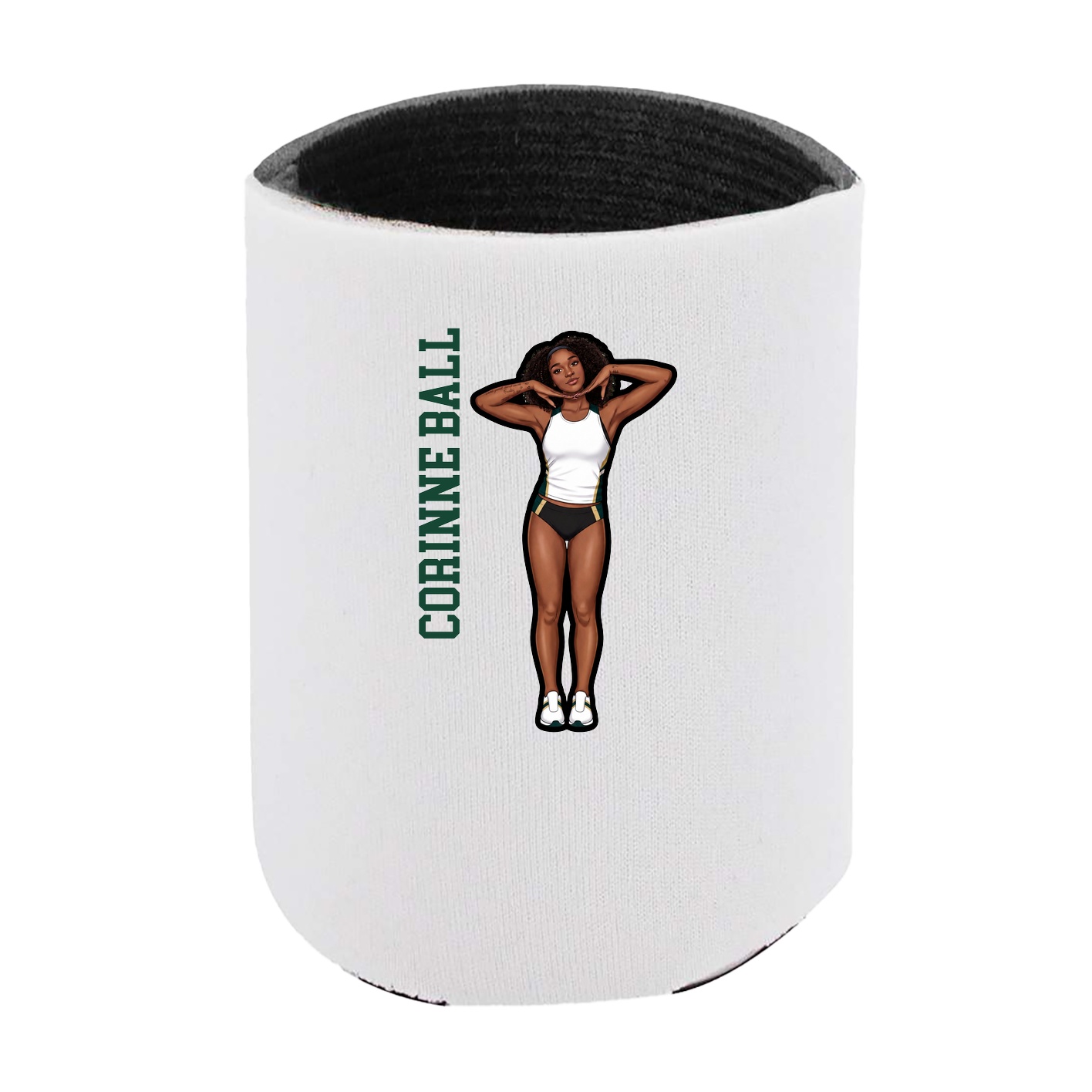 Can Holder — Name Vertical in White