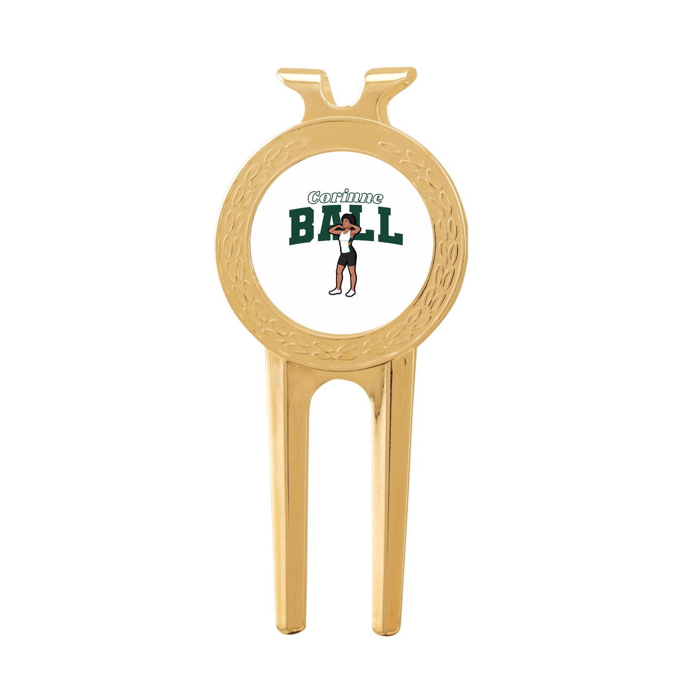 Divot Tool with Ball Marker — Name Arch in Classic