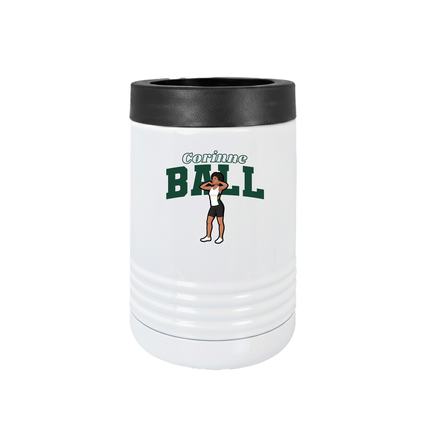 Beverage Holder — Name Arch in White