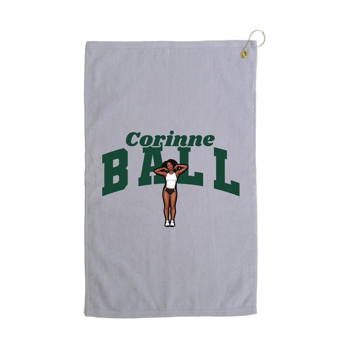 Golf Towel — Signature Arch in Grey
