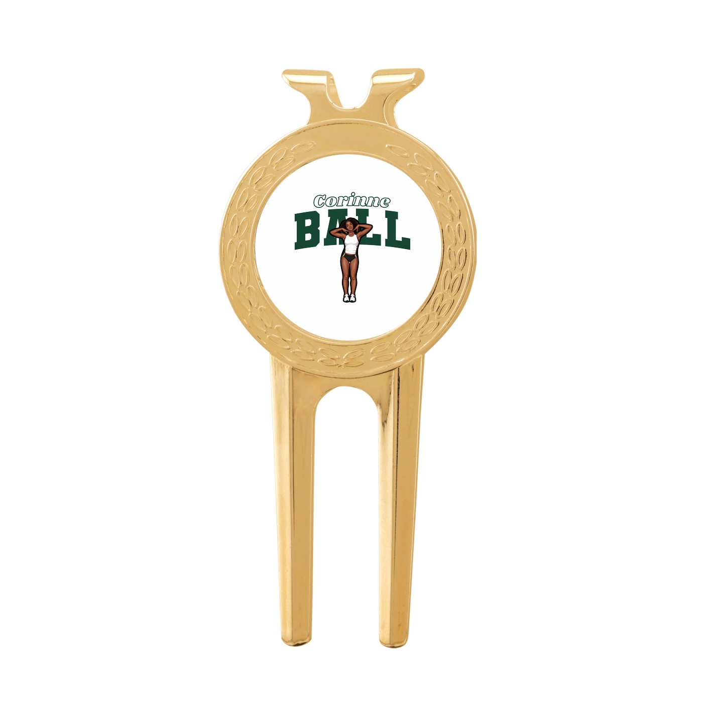 Divot Tool with Ball Marker — Name Arch in Classic