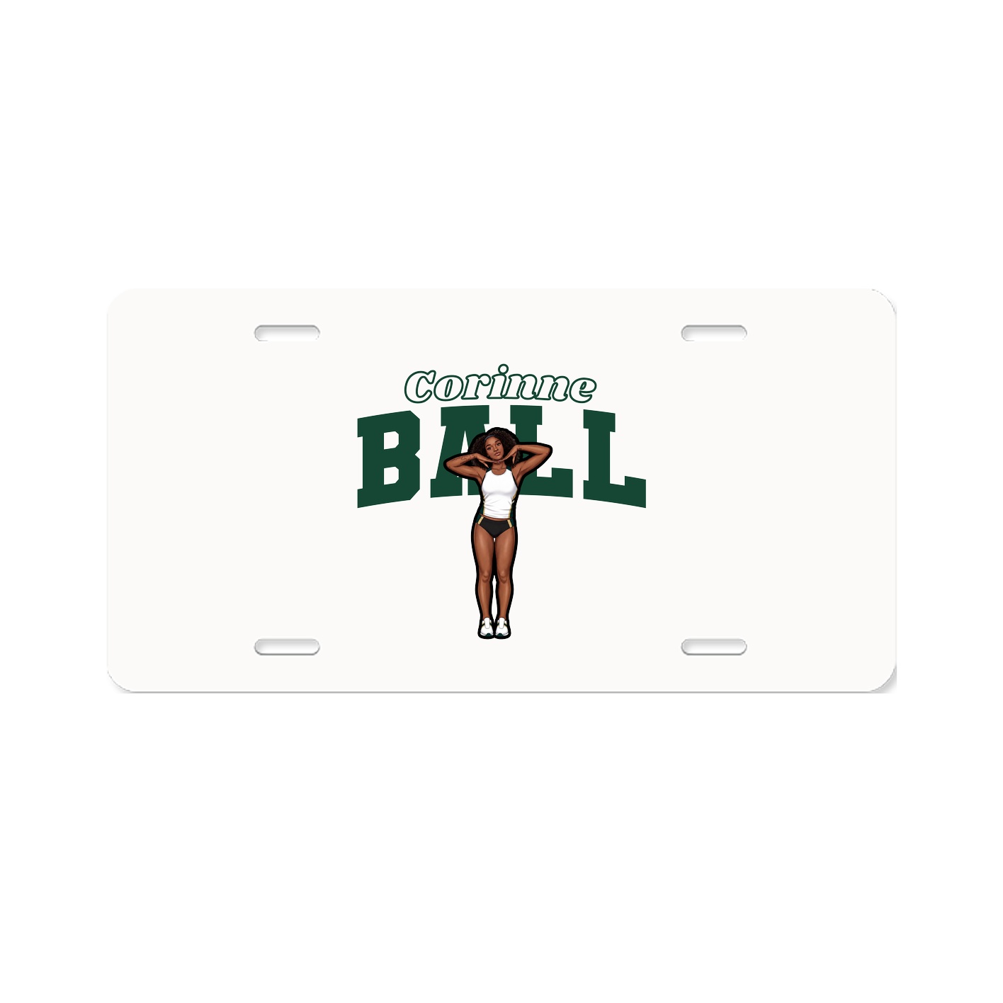 License Plate — Name Arch in Classic