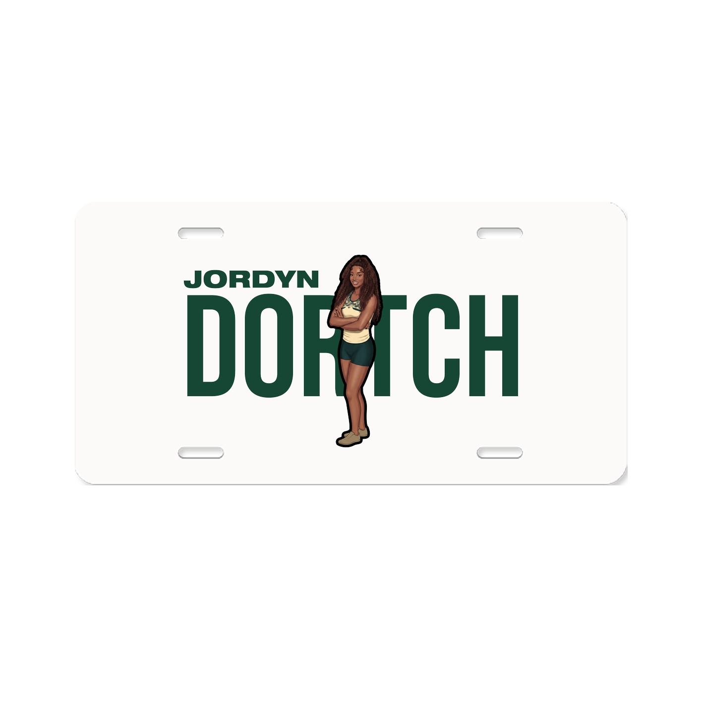 License Plate — Player Name in Classic