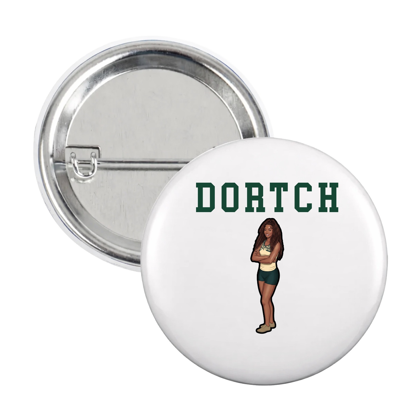 Game Day Button — Shirsey in White