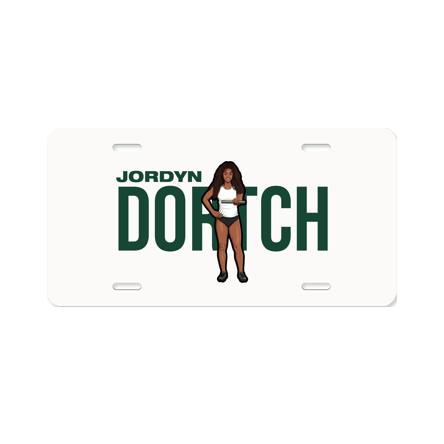 License Plate — Player Name in Classic