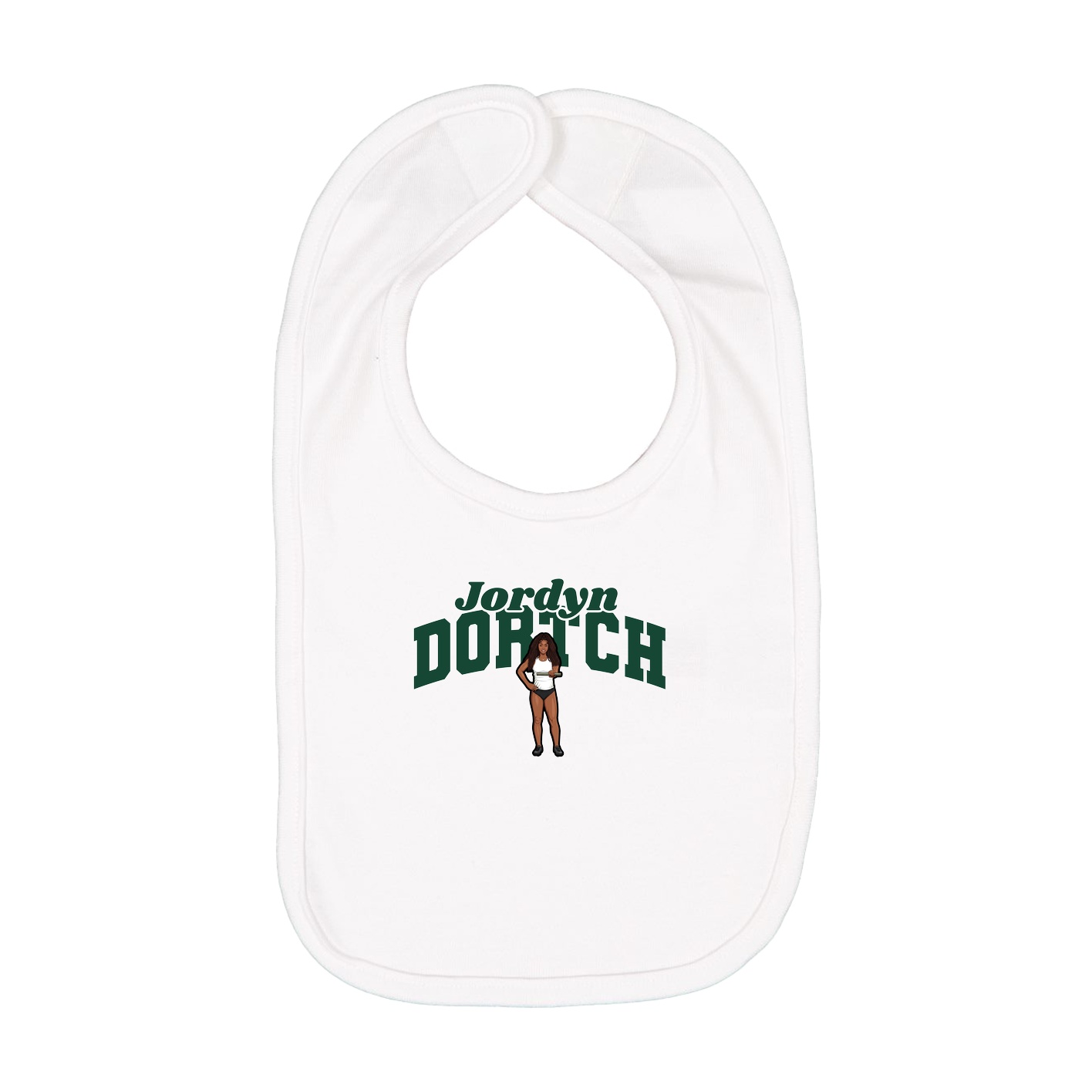 Infant Bib — Signature Arch in White